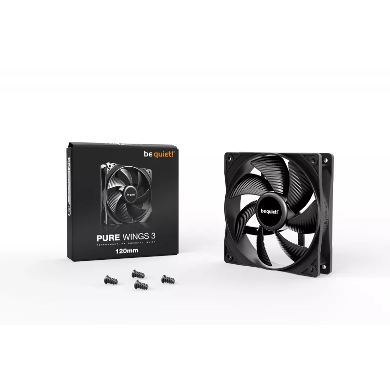 be quiet Pure Wings 3 120 mm tietokoneen kotelotuuletin 12 cm musta 1 kpl