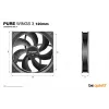 be quiet Pure Wings 3 120 mm tietokoneen kotelotuuletin 12 cm musta 1 kpl