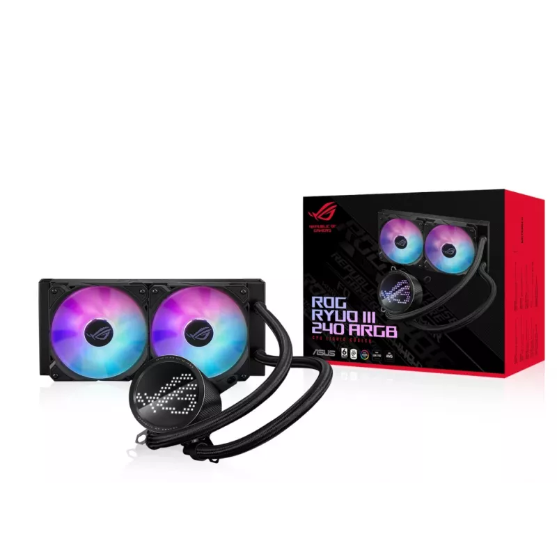 ASUS ROG Ryuo III 240 ARGB prosessorin nestekylmälaite 12 cm musta