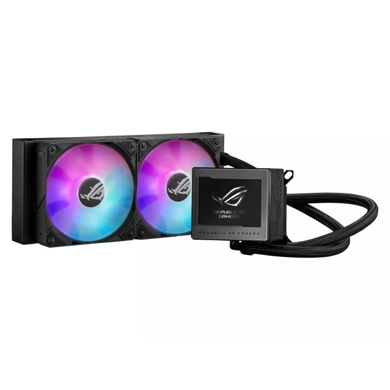 ASUS ROG Ryujin III 240 ARGB prosessori all-in-one-nestekylmälaite 12 cm musta 1 kpl
