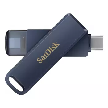 WESTERN DIGITAL SanDisk Phone Drive iPhone - 128 GB USB-tikku - USB-C/Lightning - Metallic Sky sininen