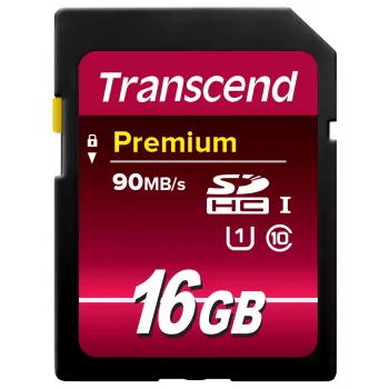 Flash-muisti Transcend 16 GB SDHC UHS-I TS16GSDU1