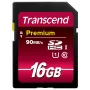 Flash-muisti Transcend 16 GB SDHC UHS-I TS16GSDU1
