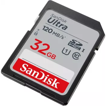 WESTERN DIGITAL SanDisk Ultra 32GB SDHC -muistikortti Class 10 UHS-I 120 MB/s 3 kpl:n pakkaus (SDSDUN4-032G-GN6IM)