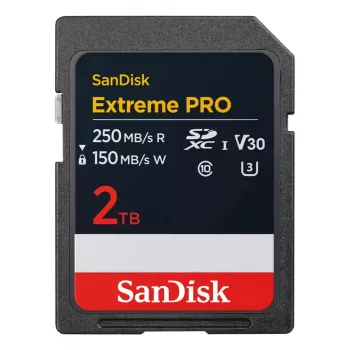 WESTERN DIGITAL Extreme PRO 2 TB SDXC -muistikortti 250 MB/s 140 MB/s UHS-I