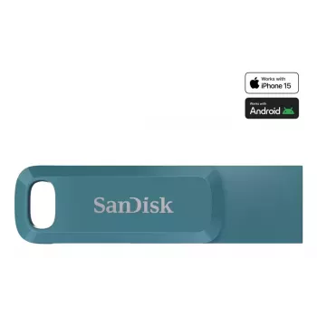 WESTERN DIGITAL SanDisk Ultra Dual Drive Go - 1 TB USB-tikku - USB-C / USB-A - Navagio Bay