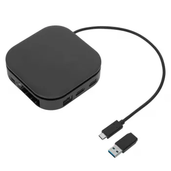 Targus DOCK116GLZ kannettavan telakointiasema/porttitoistin johdollinen USB 3.2 Gen 2 (3.1 Gen 2) Type-C musta