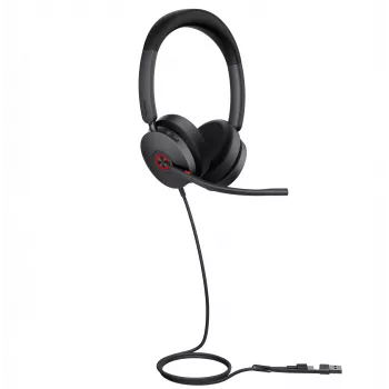 Yealink UH48 Dual Teams USB-C/A kuulokemikrofoni, johdollinen, puhelut/musiikki, 20–20000 Hz, 169 g, kuulokemikrofoni, musta