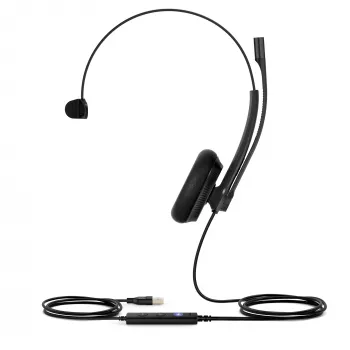 Yealink UH34 Lite Mono Teams kuulokemikrofoni, johdollinen, 20 - 20000 Hz, toimisto/callcenter, 84 g, kuulokemikrofoni, musta