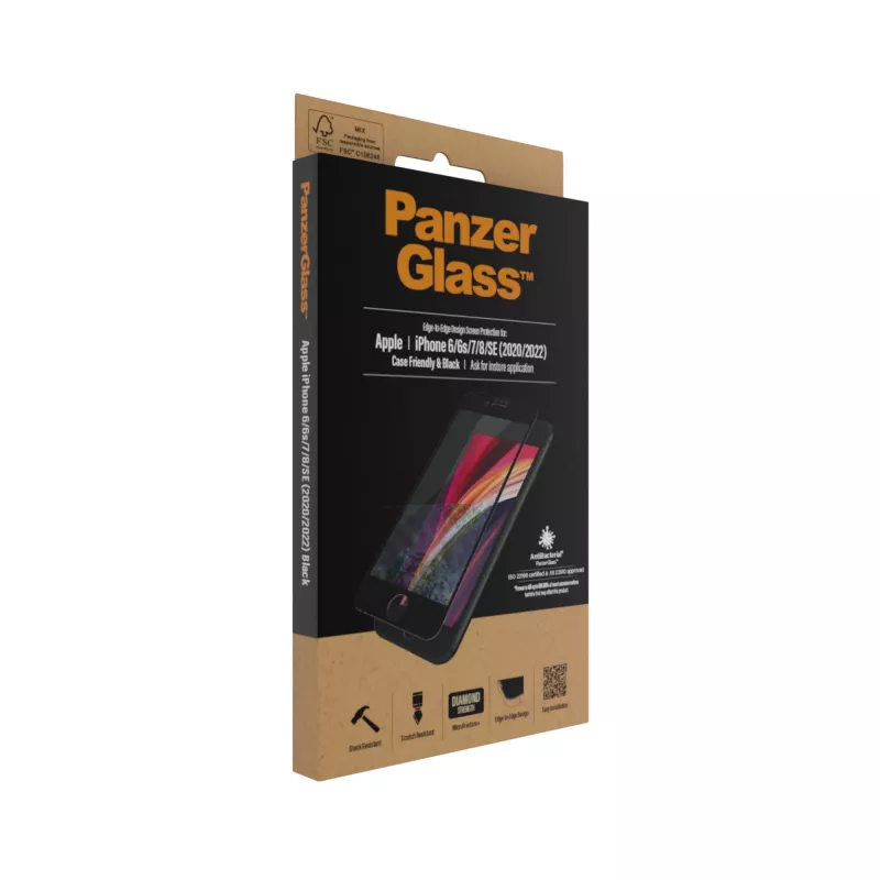 PanzerGlass® näytönsuoja iPhone 8 | 7 | 6s | 6 | SE (2020/2022) | Edge-to-Edge
