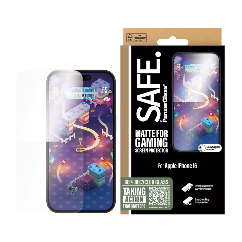 PanzerGlass SAFE. by ® Gaming-näytönsuojakalvo iPhone 16 | 15 | Ultra-Wide Fit