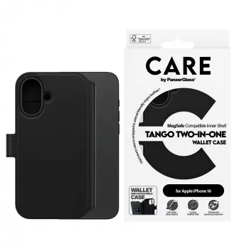 PanzerGlass CARE™ by ® Tango 2-in-1 -lompakkokotelo, MagSafe-yhteensopiva, iPhone 16