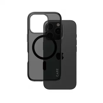 PanzerGlass CARE by Flagship Case Urban Combat Smokey -suojakotelo musta MagSafe iPhone '24 6.3 inch Pro