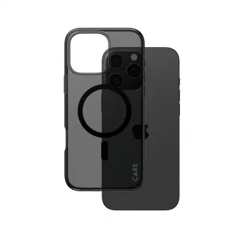 PanzerGlass CARE™ by ® Urban Combat -kotelo, Smokey, musta, MagSafe-yhteensopiva, iPhone 16 Pro Max