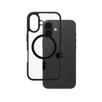 PanzerGlass CARE™ by ® Urban Combat -kotelo, läpinäkyvä, mustalla kehyksellä ja MagSafe-yhteensopiva, iPhone 16