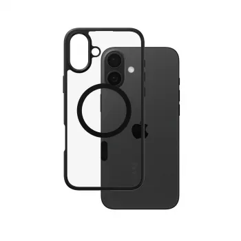 PanzerGlass CARE™ by ® Urban Combat -kotelo, läpinäkyvä, mustalla kehyksellä ja MagSafe-yhteensopiva, iPhone 16 Plus