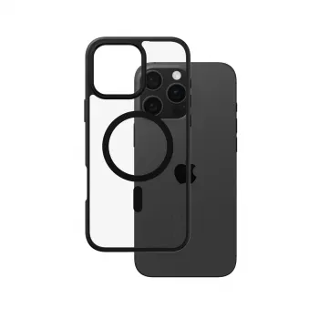 PanzerGlass CARE™ by ® Urban Combat -kotelo, läpinäkyvä, mustalla kehyksellä ja MagSafe-yhteensopiva, iPhone 16 Pro Max