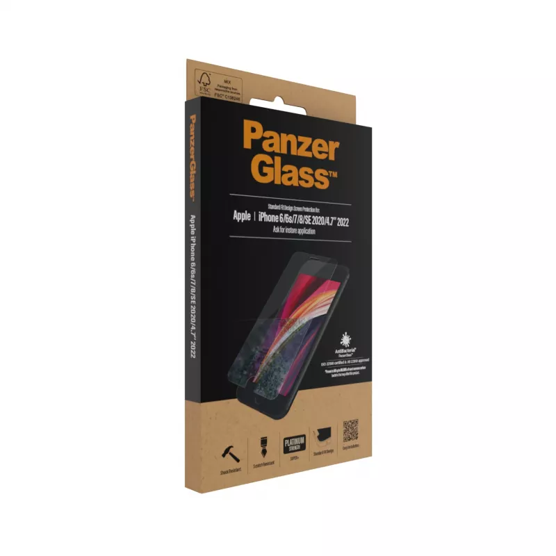PanzerGlass ® näytönsuoja iPhone 8 | 7 | 6s | 6 | SE (2020/2022) | Standard Fit
