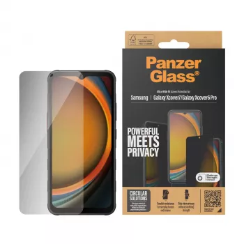 PanzerGlass ® Privacy-näytönsuoja Samsung Galaxy Xcover7 Pro | Xcover7 | Xcover6 Pro | Ultra-Wide Fit