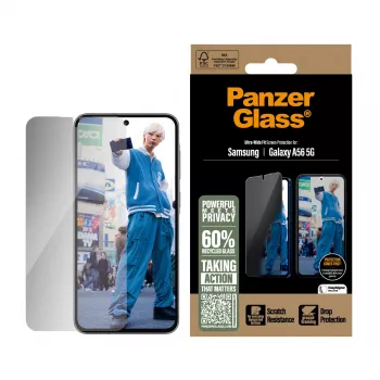 PanzerGlass® Privacy-näytönsuoja Samsung Galaxy A56 5G | Ultra-Wide Fit
