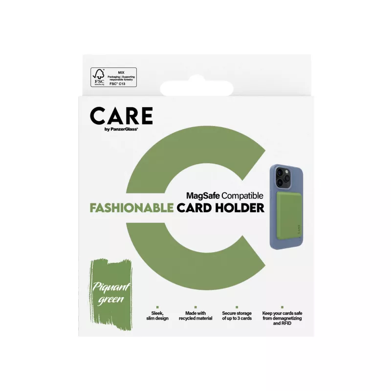 PanzerGlass CARE™ by ® -kortinpidike, vihreä, iPhone, kotelo, Apple, Apple - iPhone, vihreä
