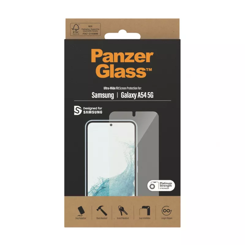 PanzerGlass ® näytönsuojakalvo Samsung Galaxy A54 5G | Ultra-Wide Fit