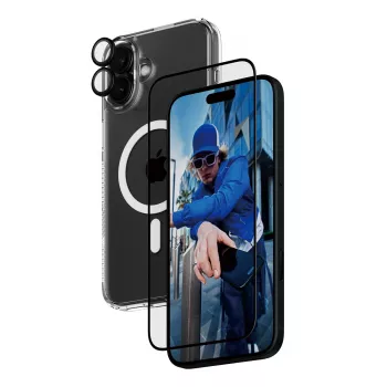 PanzerGlass ® 3-in-1 Protection -paketti iPhone 16 Plus