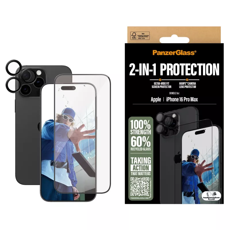 PanzerGlass ® 2-in-1 -pakkaus iPhone 16 Pro Max