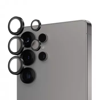 PanzerGlass ® Hoops® kameran linssinsuoja musta Samsung Galaxy S25 Ultra