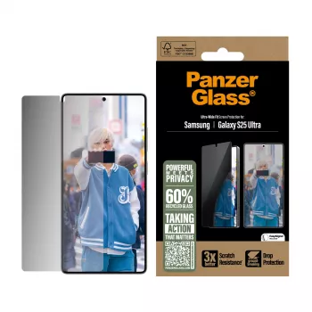 PanzerGlass ® näkösuoja näytönsuoja Samsung Galaxy S25 Ultra | Ultra-Wide Fit