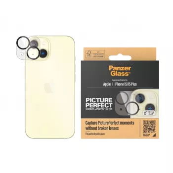 PanzerGlass ® PicturePerfect kameran linssinsuoja iPhone 15 | 15 Plus