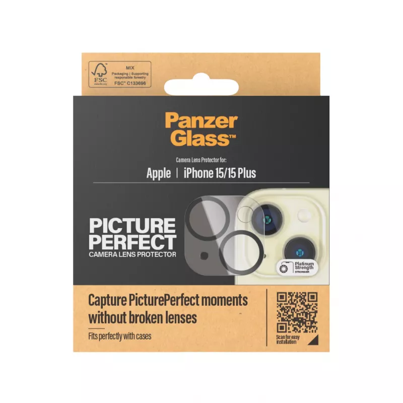PanzerGlass ® PicturePerfect kameran linssinsuoja iPhone 15 | 15 Plus