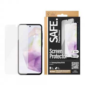 PanzerGlass SAFE. by ® näytönsuoja Samsung Galaxy A35 5G | Ultra-Wide Fit EasyAligner-telineellä