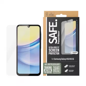 PanzerGlass SAFE. by ® näytönsuoja Samsung Galaxy A16 | A16 5G | Ultra-Wide Fit