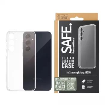 PanzerGlass SAFE. by ® TPU-kotelo Samsung Galaxy A55 5G | läpinäkyvä