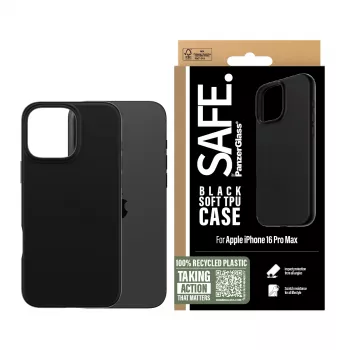 PanzerGlass SAFE. by ® TPU-kotelo musta iPhone 16 Pro Max