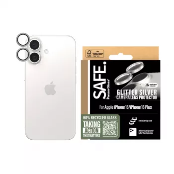 Kameran linssinsuoja PanzerGlass SAFE. by Glitter Silver iPhone '24 6,1