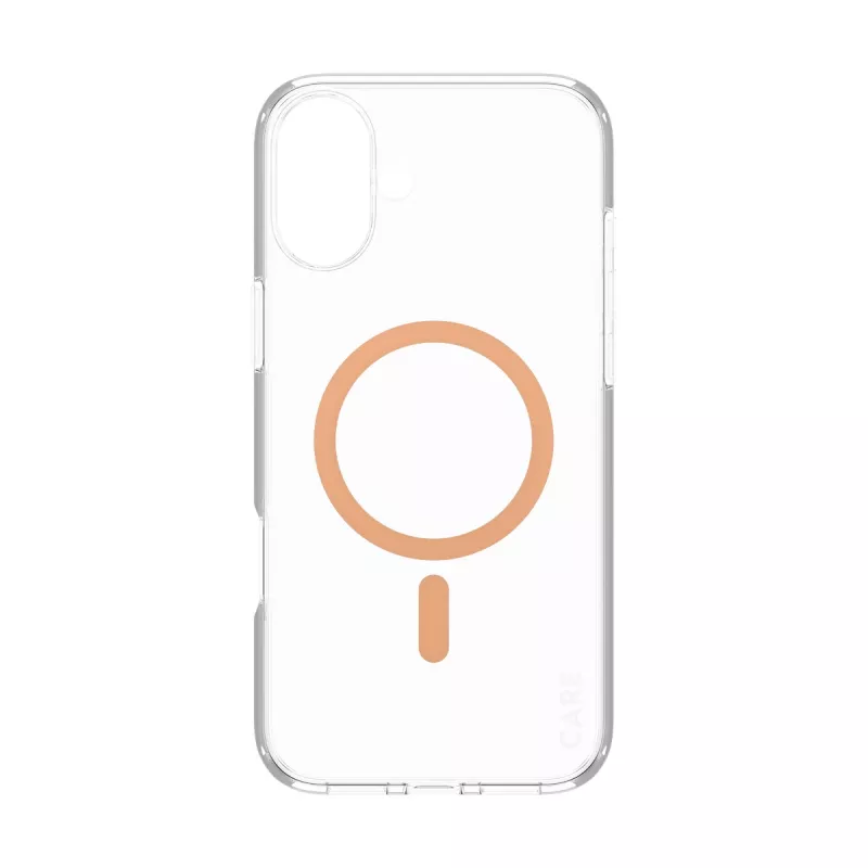PanzerGlass CARE™ by ® Urban Combat -kotelo läpinäkyvä Peachy MagSafe-yhteensopivuudella iPhone 16 Plus