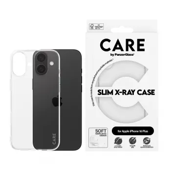 PanzerGlass CARE™ by ® X-Ray -kotelo iPhone 16 Plus, kotelo, Apple, Apple - iPhone 16 Plus, läpinäkyvä