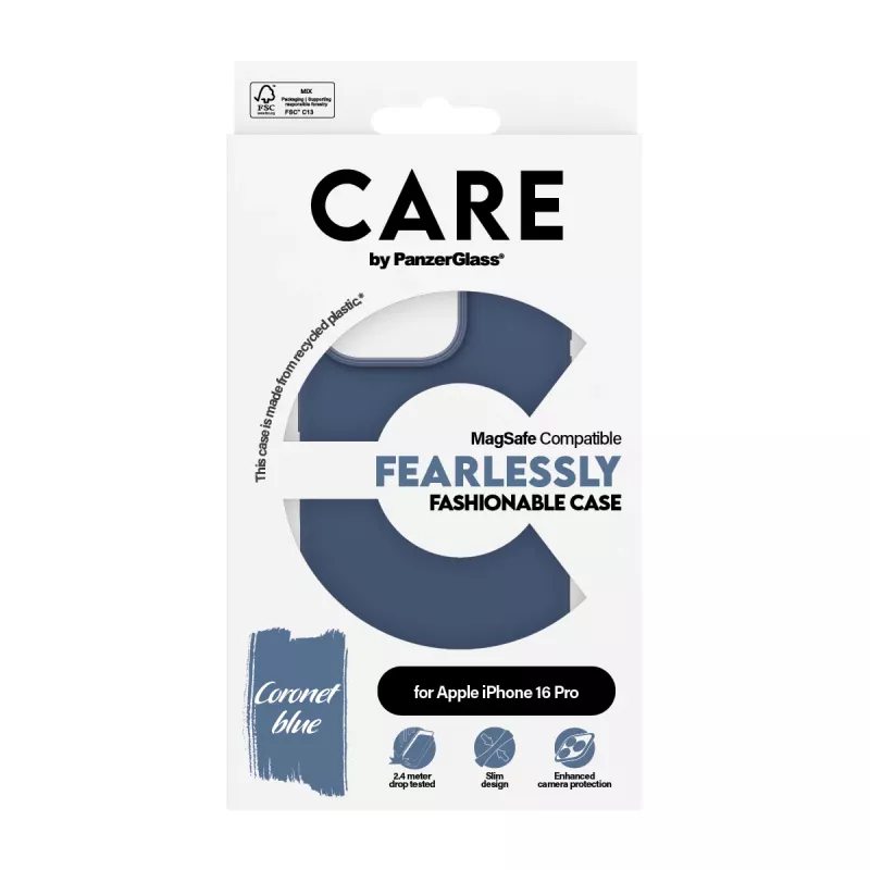PanzerGlass CARE™ by ® -kotelo Blue MagSafe-yhteensopivuudella iPhone 16 Pro