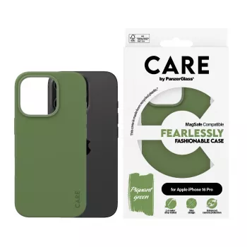 PanzerGlass CARE by ® muotikotelo vihreä MagSafe iPhone '24 6.3 inch Pro