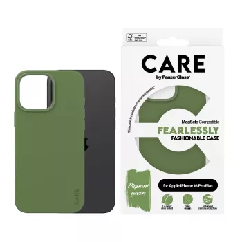 PanzerGlass CARE™ by ® -kotelo vihreä MagSafe-yhteensopivuudella iPhone 16 Pro Max