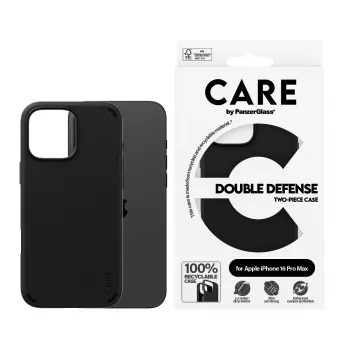 PanzerGlass CARE by ® Feature Case Double Defense -suojakotelo musta iPhone '24 6.9 inch Pro