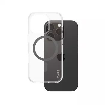 PanzerGlass CARE™ by ® Urban Combat Case -suojakotelo läpinäkyvä musta MagSafe iPhone 16 Pro