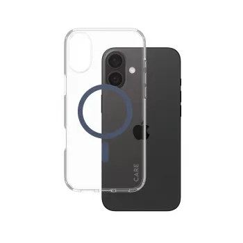 PanzerGlass CARE™ by ® Urban Combat kuori läpinäkyvä sinisellä MagSafe iPhone 16 Plus