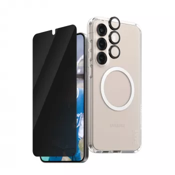 PanzerGlass ® | CARE by ® Flagship 3-in-1-tietosuojapaketti Samsung Galaxy S25+