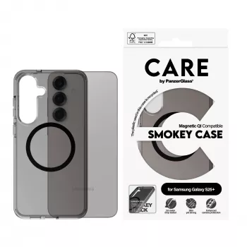 PanzerGlass CARE™ by ® Urban Combat kuori Smokey musta Qi-yhteensopiva Samsung Galaxy S25+