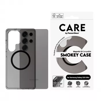 PanzerGlass CARE™ by ® Urban Combat kuori Smokey musta Qi-yhteensopiva Samsung Galaxy S25 Ultra