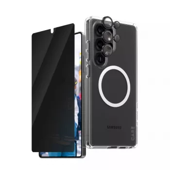 PanzerGlass CARE by ® Flagship 3-in-1-tietosuojapaketti Samsung Galaxy S25 Ultra naarmuuntumaton iskunkestävä