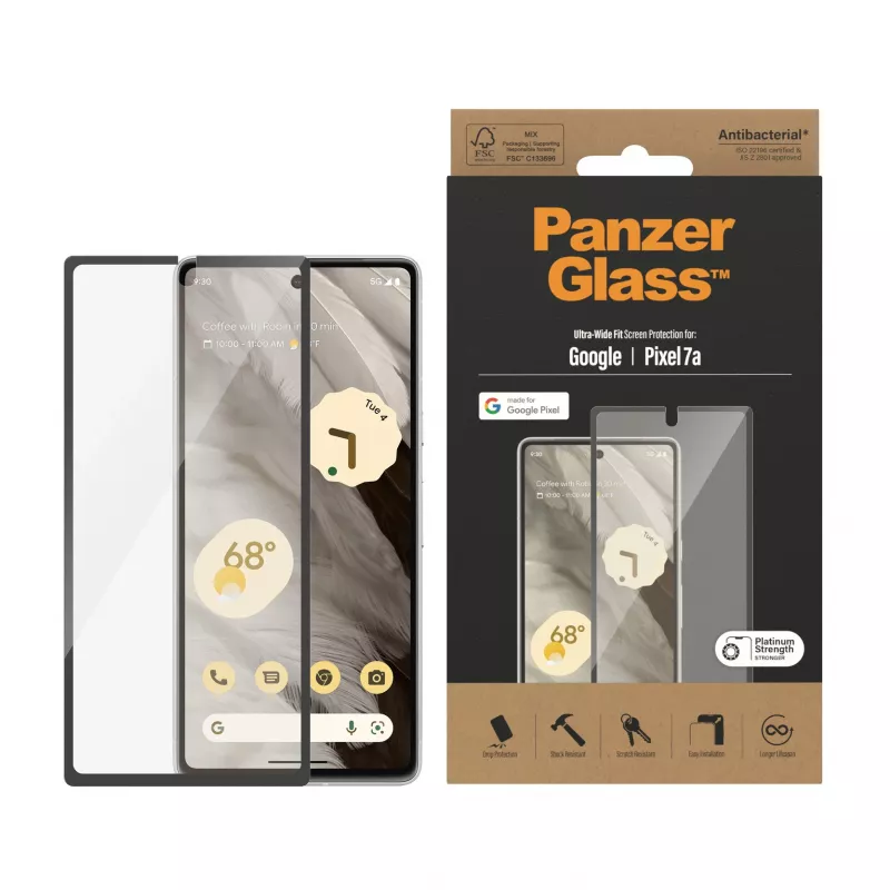 PanzerGlass® näytönsuoja Google Pixel 7a | Ultra Wide Fit